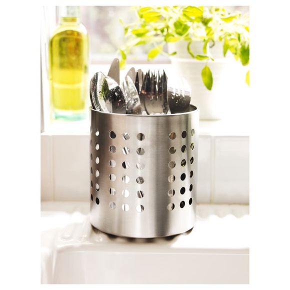 IKEA Silver Utensil Holder ORDNING
Utensil holder, stainless steel, 5 3/… - Picture 4 of 10